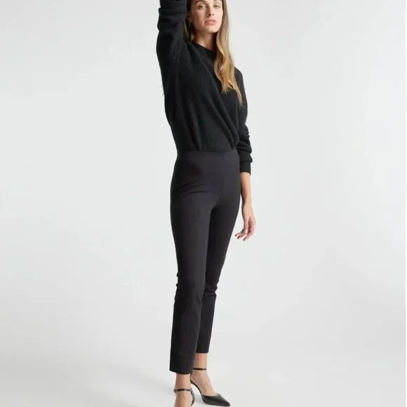 Ultra-Stretch Ponte Pintuck Ankle Pants Size M - Picture 3 of 5